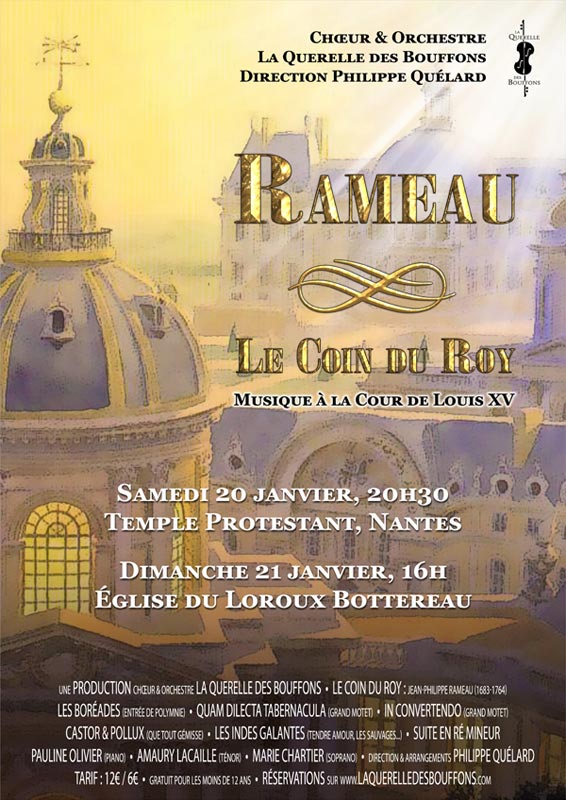Affiche du programme Rameau, le Coin du Roy