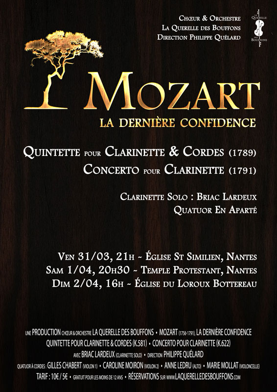 Affiche du programme Mozart, la dernière confidence