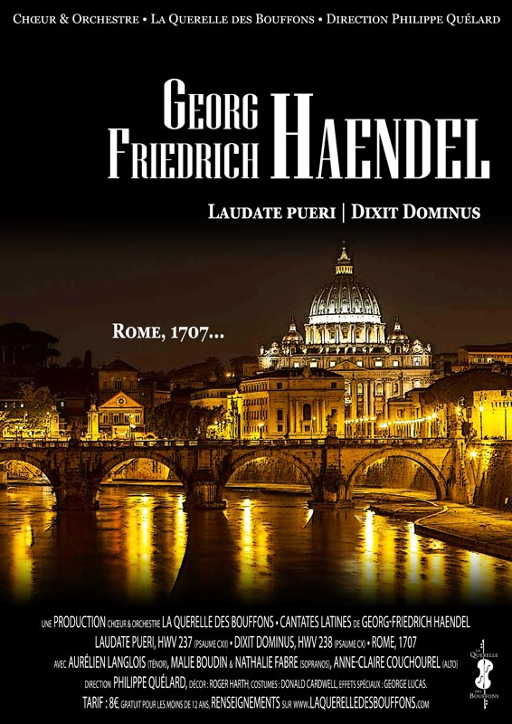 Affiche du programme Rome, 1707... : Laudate Pueri & Dixit Dominus